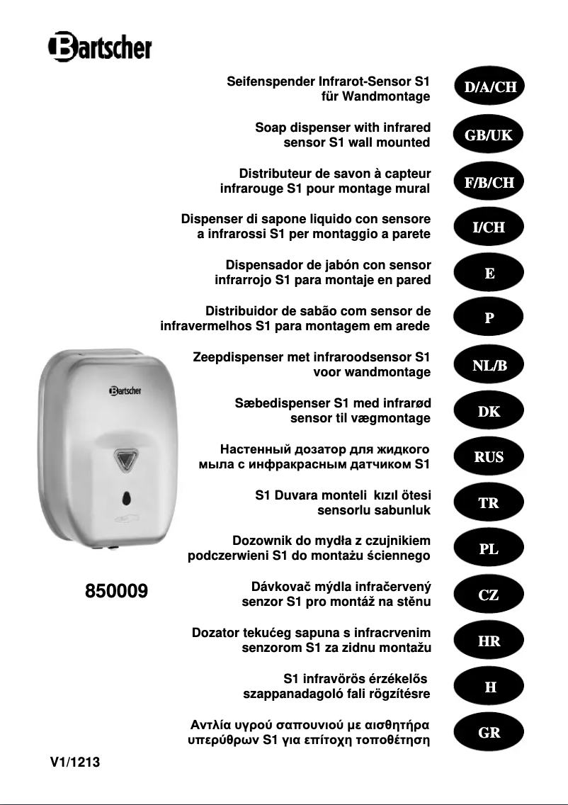 Imagen de la primera página del manual del dispositivo 850009
