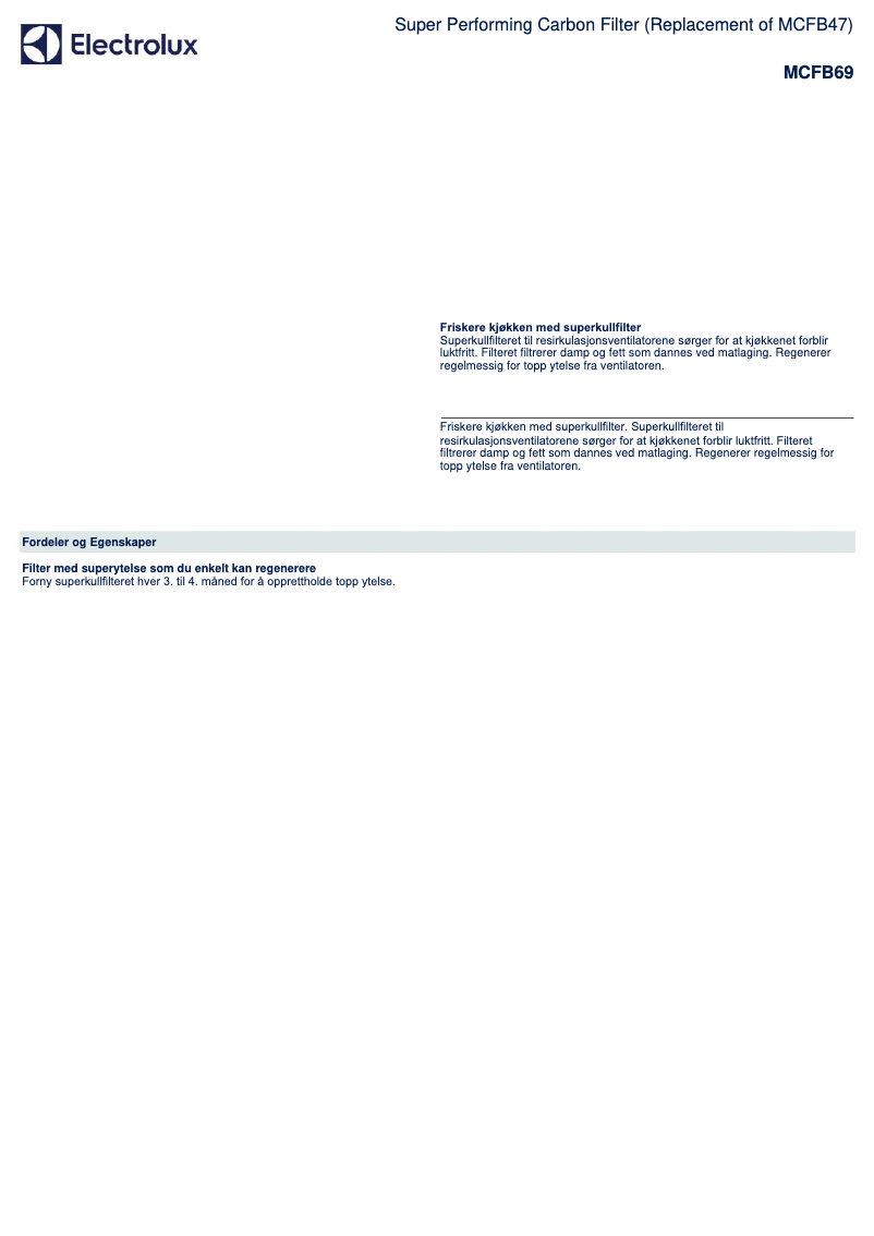 Imagen de la primera página del manual del dispositivo MCFB69