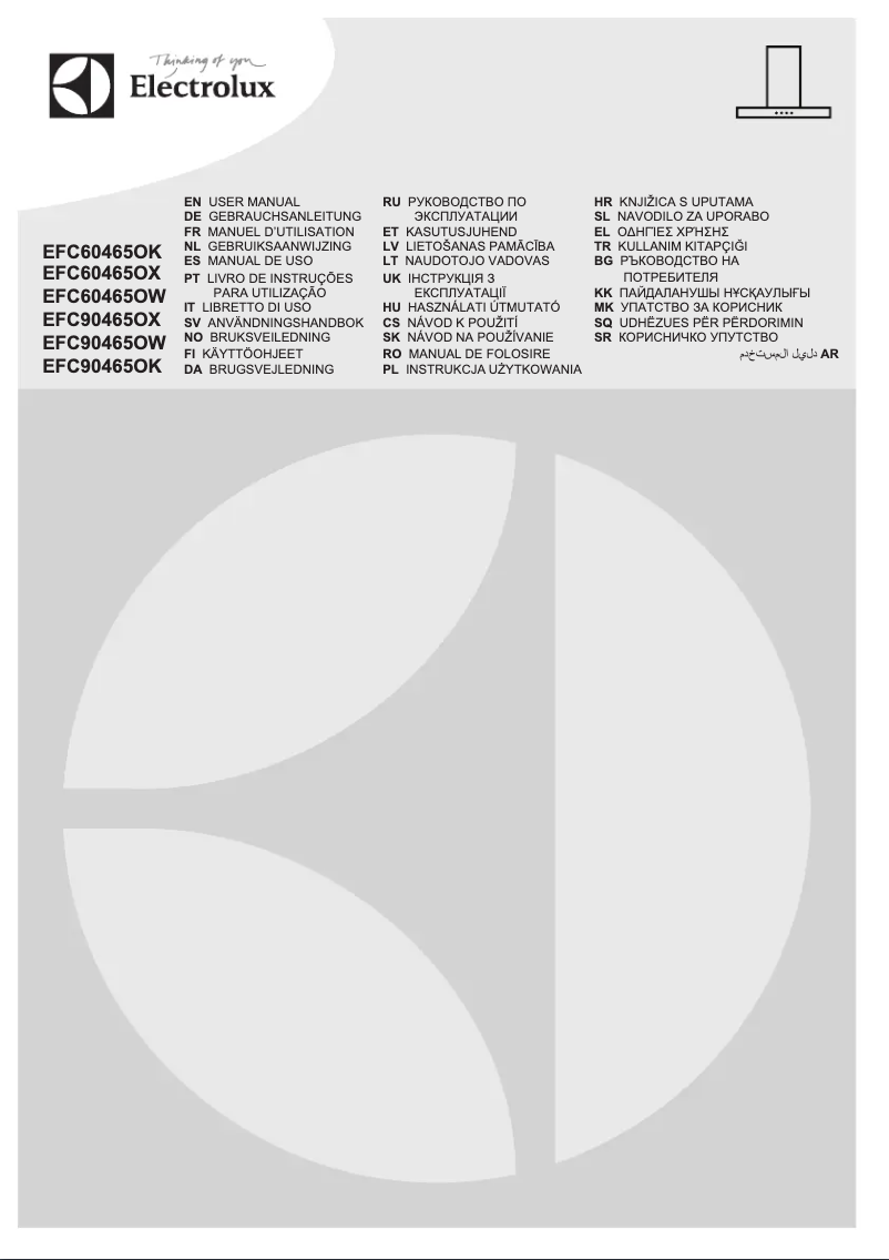 Imagen de la primera página del manual del dispositivo EFC90465OW