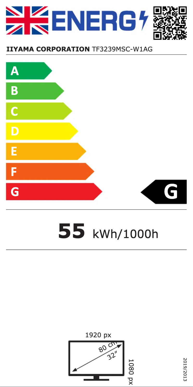 Imagen de la primera página del manual del dispositivo ProLite TF3239MSC
