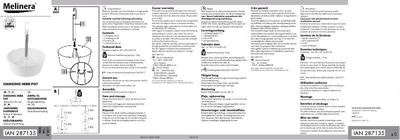 Página 1 del manual Manual de usuario Melinera IAN 287135