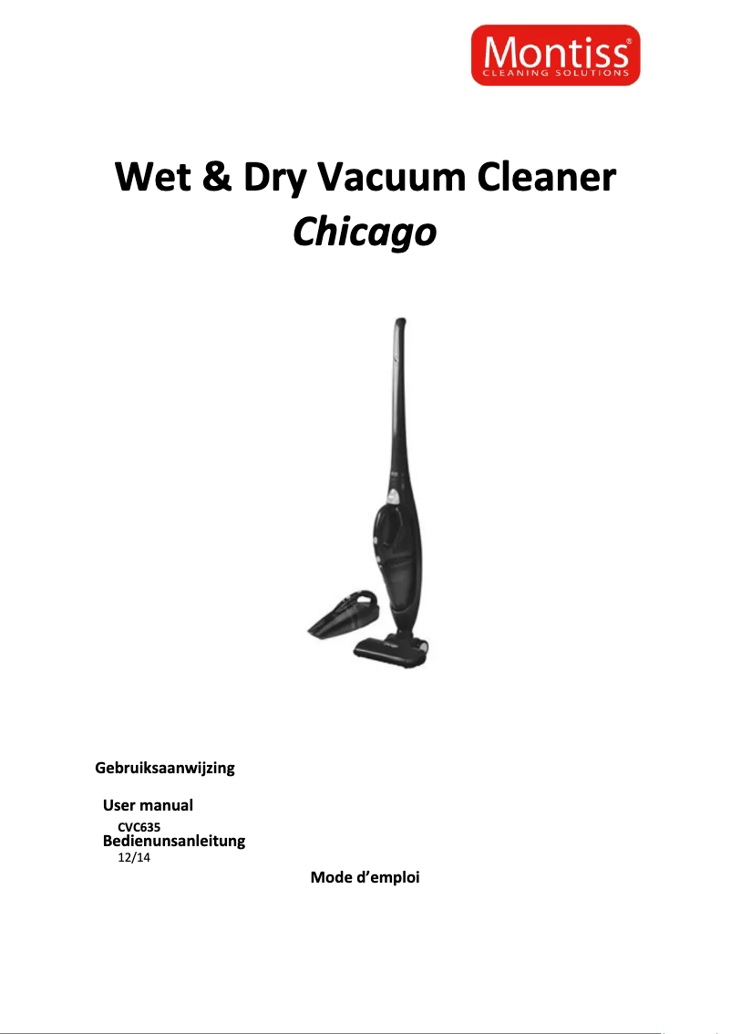 Página 1 del manual Manual de usuario Montiss Chicago CVC635