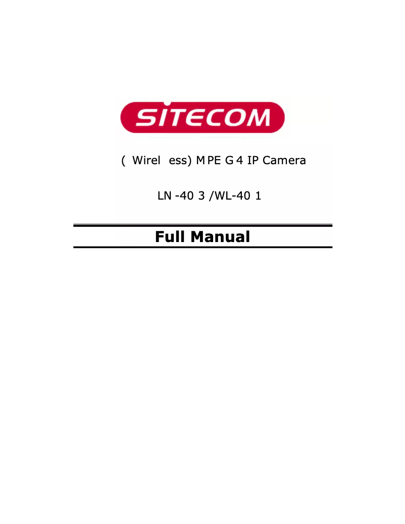Página 1 del manual Manual de usuario Sitecom WL-401