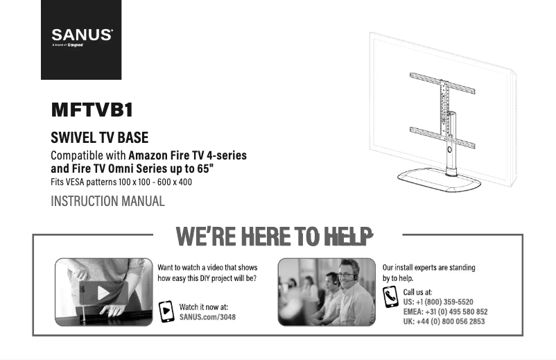 Página nº 1 - Manual de usuario Sanus MFTVB1