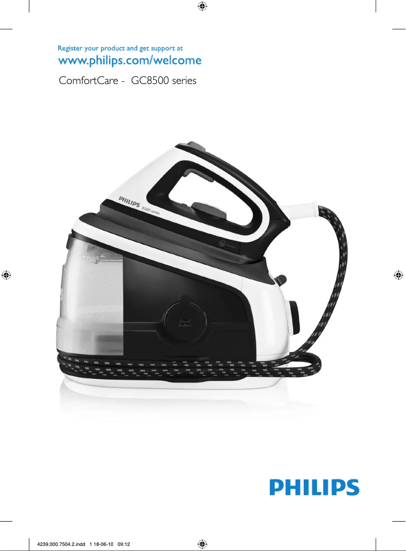 Imagen de la primera página del manual del dispositivo ComfortCare GC8500