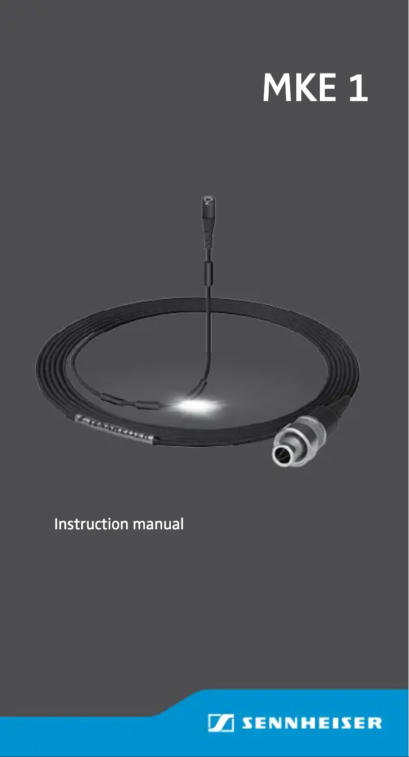 Página 1 del manual Manual de usuario Sennheiser MKE 1-4-1