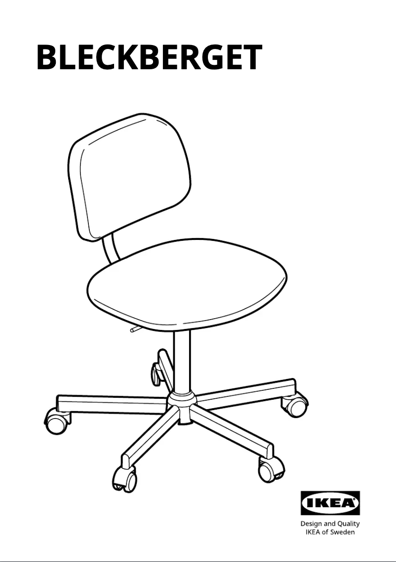Imagen de la primera página del manual del dispositivo BLECKBERGET 305.223.43