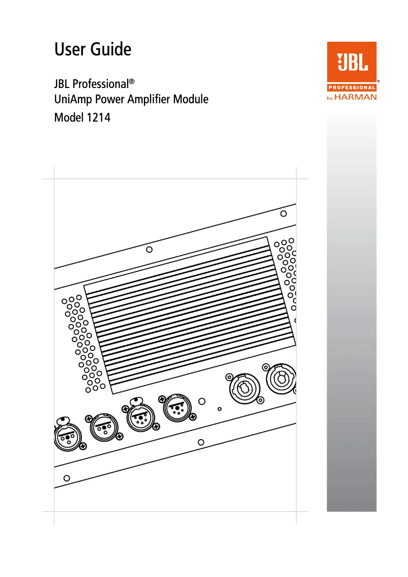 Página 1 del manual Manual de usuario JBL AXYS UniAmp 1214
