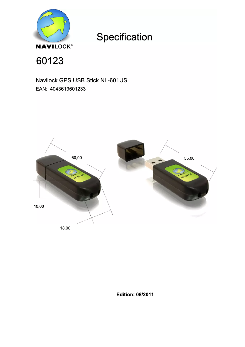 Página 1 del manual Manual de usuario Navilock NL-601US