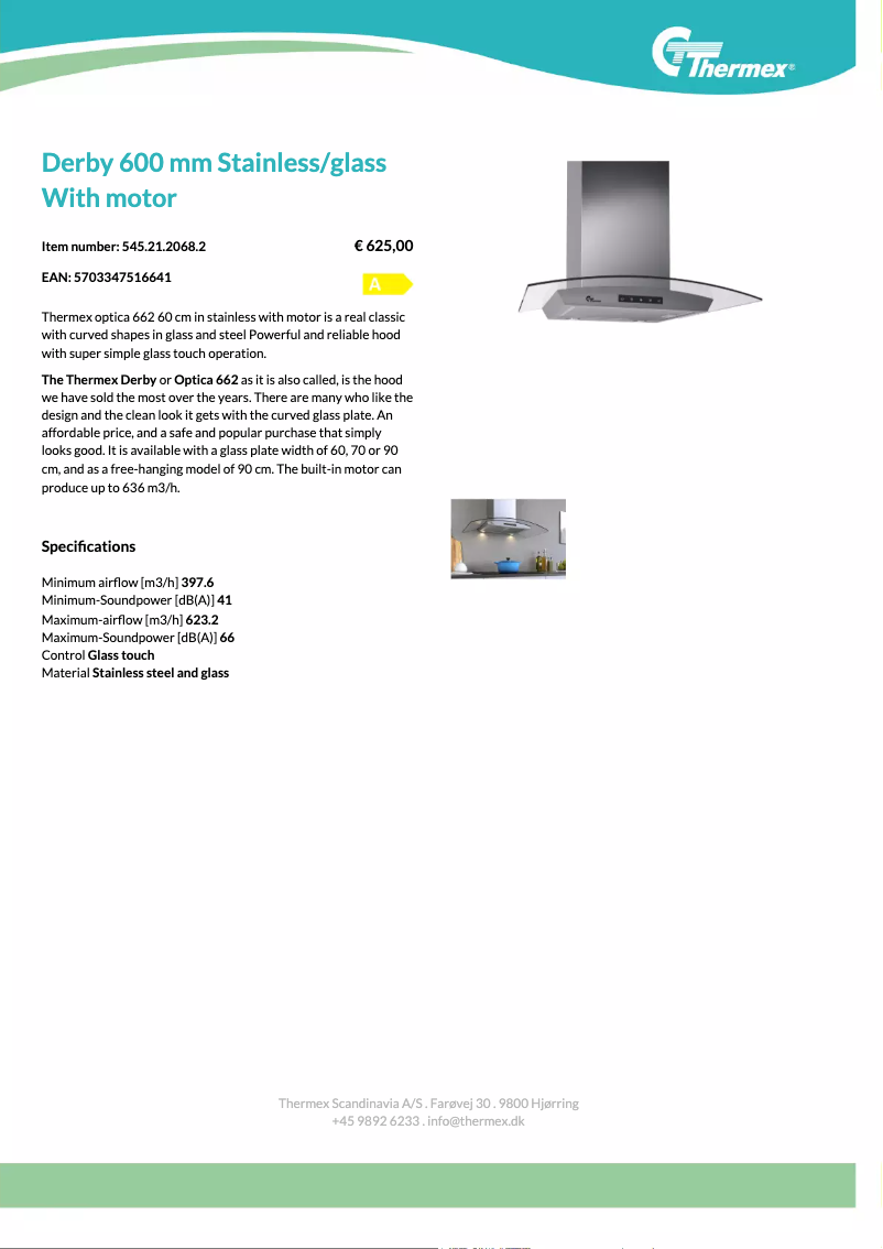 Página 1 del manual Manual de usuario Thermex Derby 662