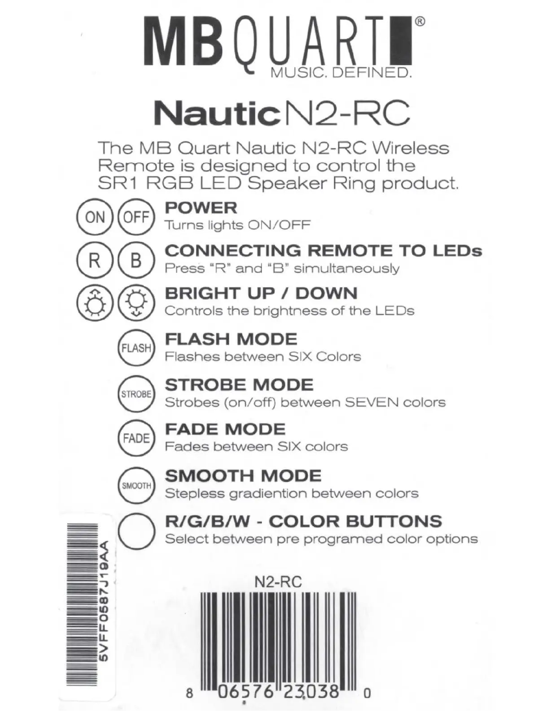 Imagen de la primera página del manual del dispositivo Nautic N2-RC