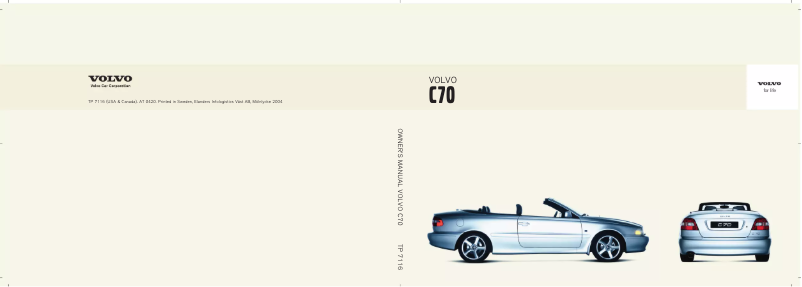 Imagen de la primera página del manual del dispositivo C70 Cabriolet (2005)