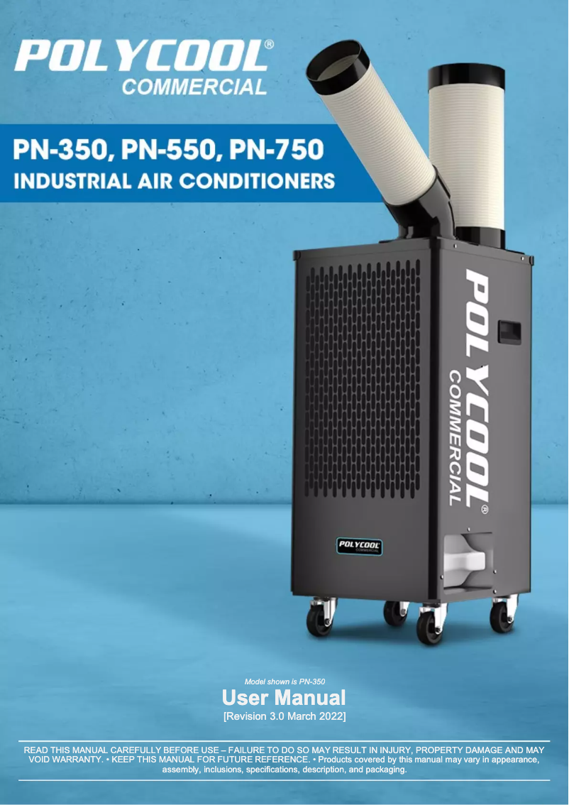 Página 1 del manual Manual de usuario PolyCool PN-750