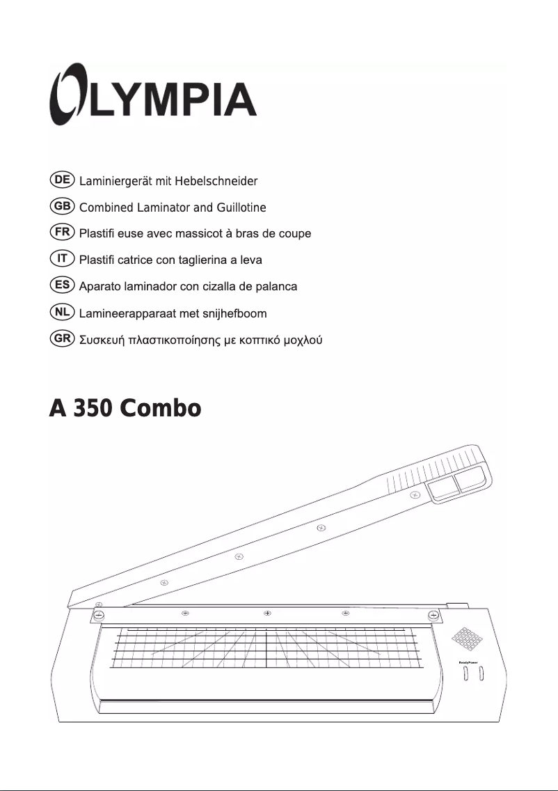 Imagen de la primera página del manual del dispositivo A 350 Combo