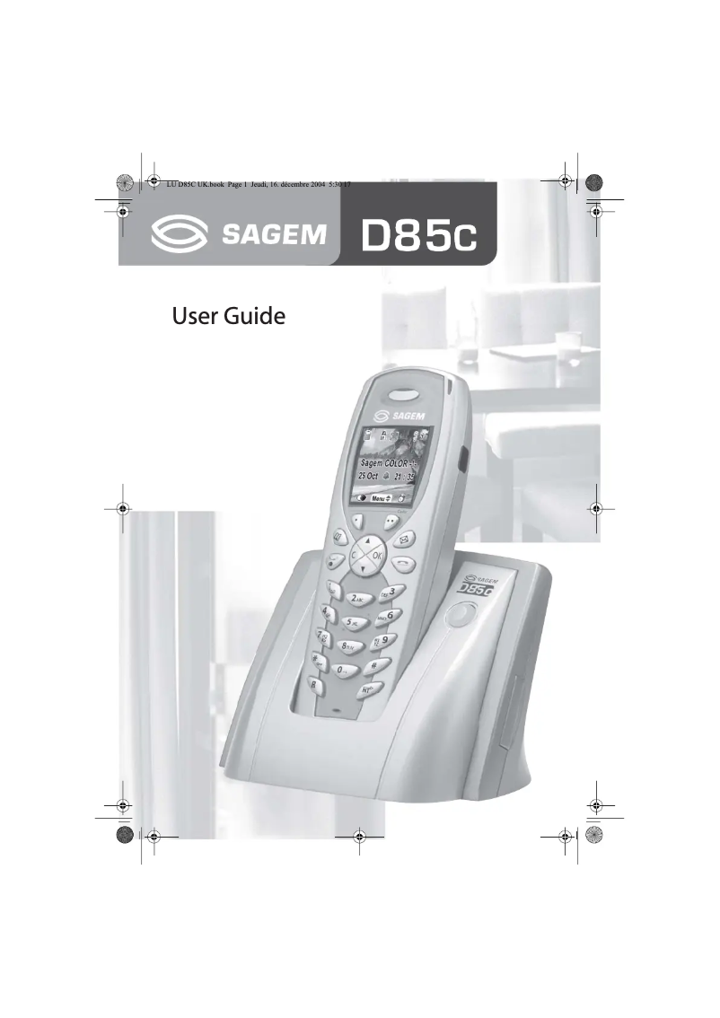 Página 1 del manual Manual de usuario Sagem D85C