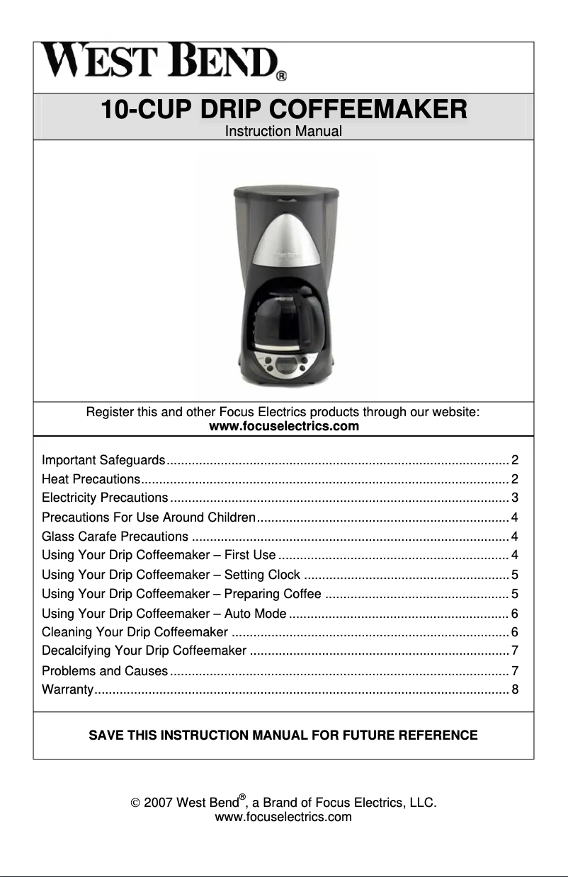 Imagen de la primera página del manual del dispositivo 56870