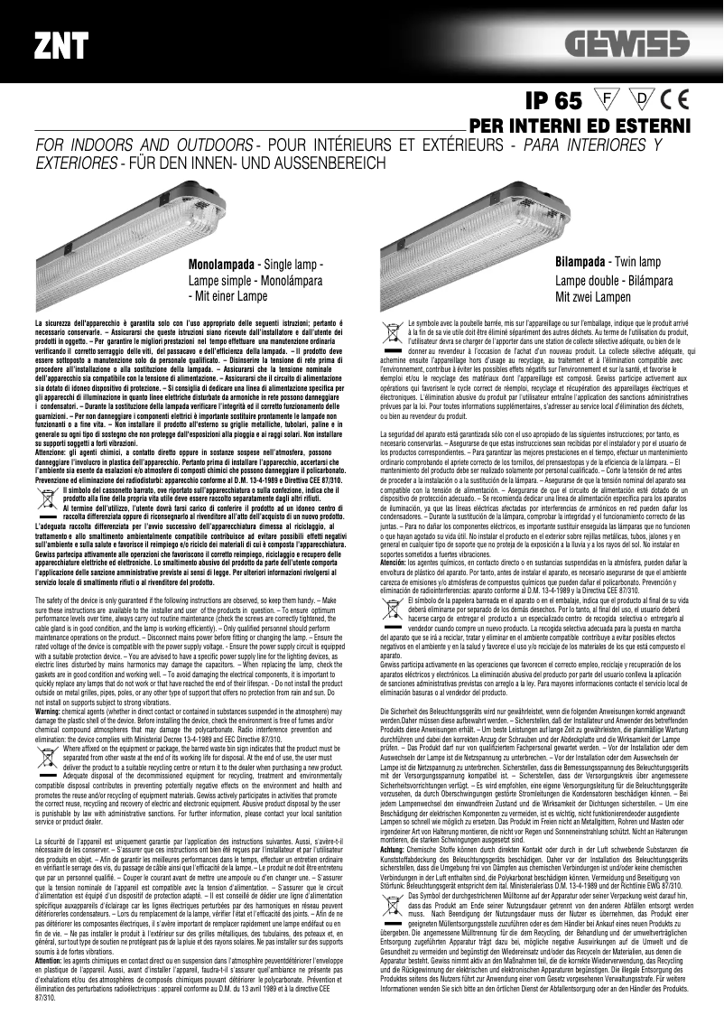Imagen de la primera página del manual del dispositivo GW80162