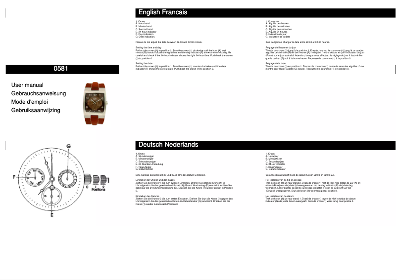 Imagen de la primera página del manual del dispositivo 0583
