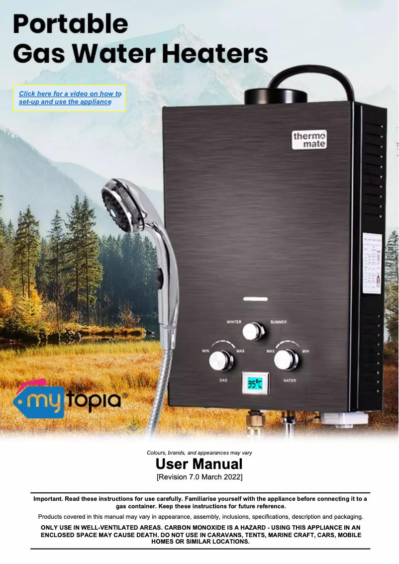 Imagen de la primera página del manual del dispositivo TRG-16