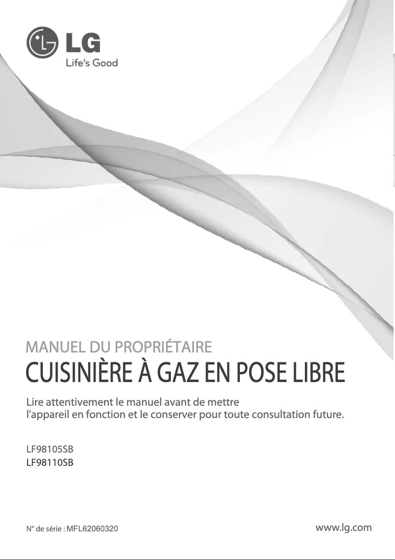 Imagen de la primera página del manual del dispositivo LF98105SB