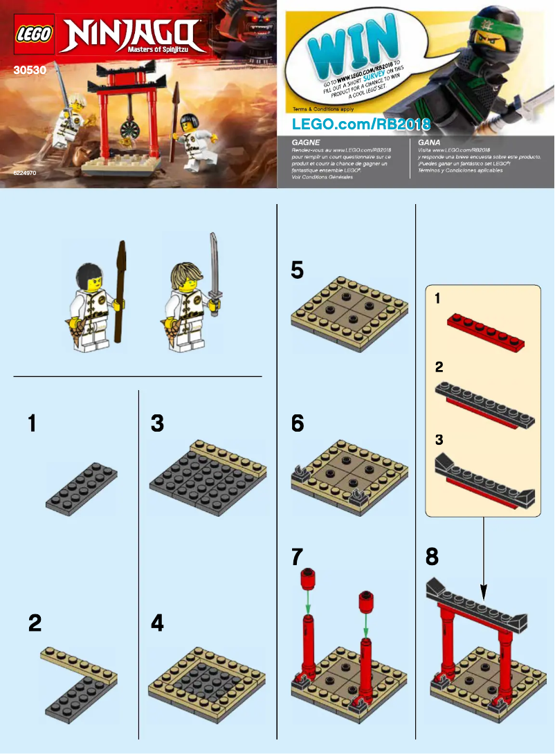 Imagen de la primera página del manual del dispositivo Ninjago 30530