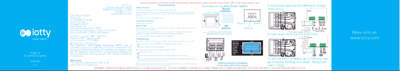 Página 1 del manual Manual de usuario Iotty Smart Switch LSWI33