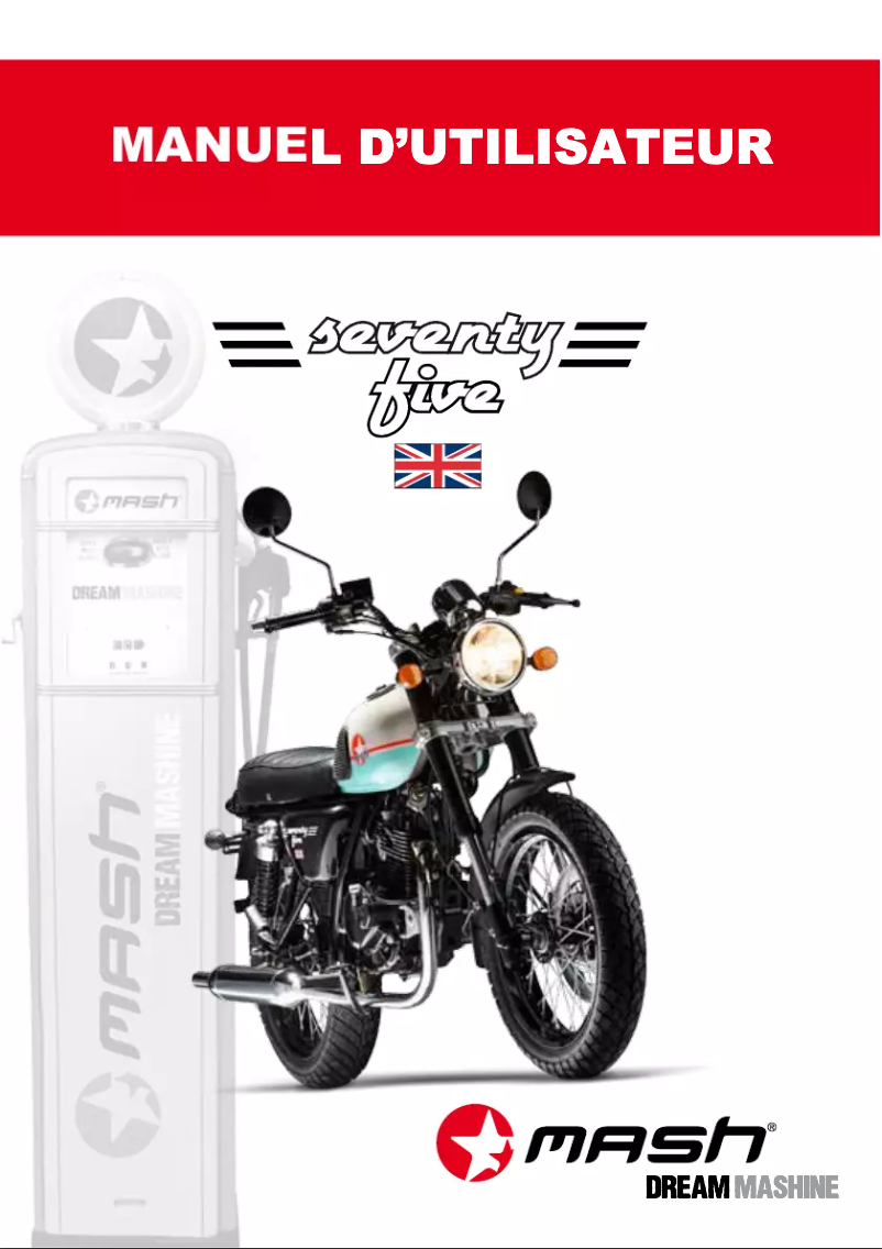 Imagen de la primera página del manual del dispositivo Seventy Five 125cc (2012)