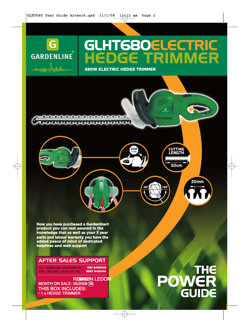 Imagen de la primera página del manual del dispositivo GLHT 680