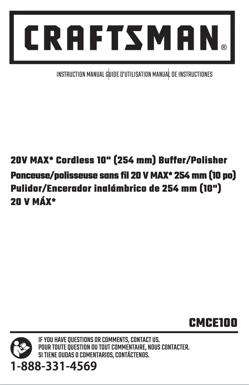 Imagen de la primera página del manual del dispositivo CMCE100