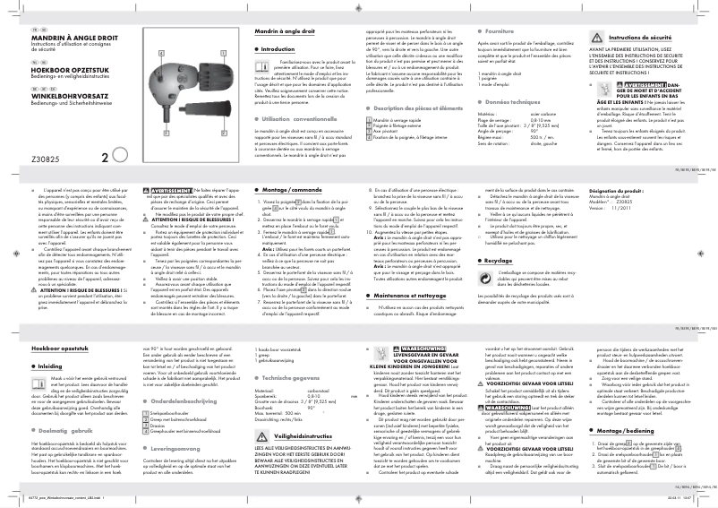 Página nº 1 - Manual de usuario Powerfix Z30825