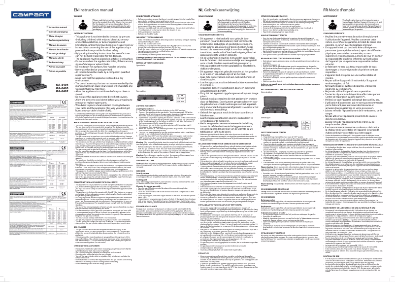 Página nº 1 - Manual de usuario Campart GA-8402