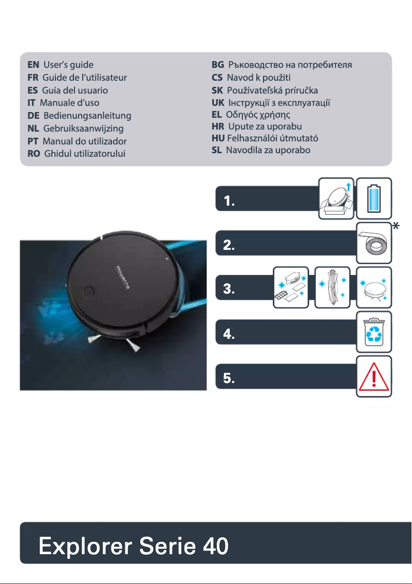 Imagen de la primera página del manual del dispositivo Explorer Serie 40