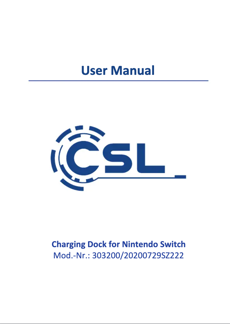 Página 1 del manual Manual de usuario CSL 303200