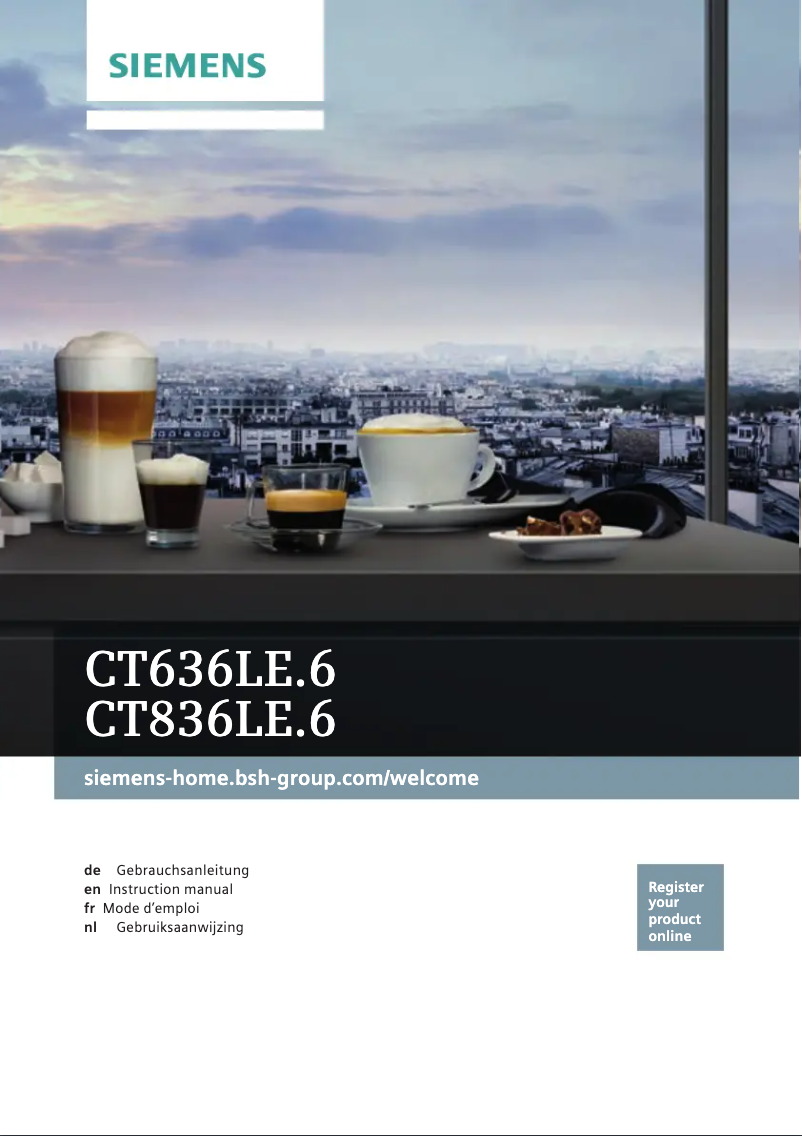 Imagen de la primera página del manual del dispositivo CT636LES6