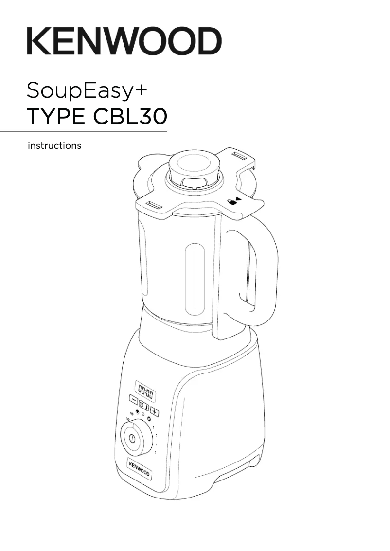 Imagen de la primera página del manual del dispositivo SoupEasy+ CBL30