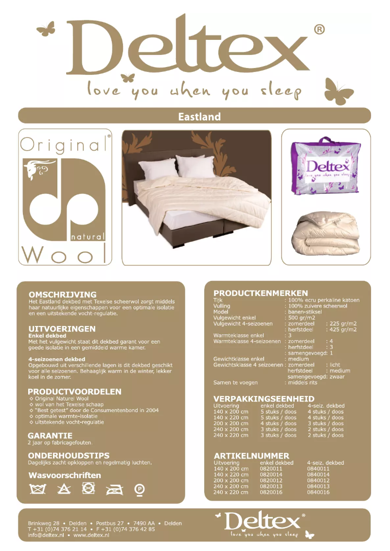 Imagen de la primera página del manual del dispositivo Eastland