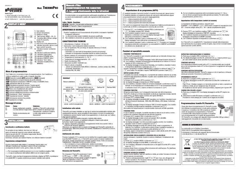 Página 1 del manual Manual de usuario Vemer ThermoPro