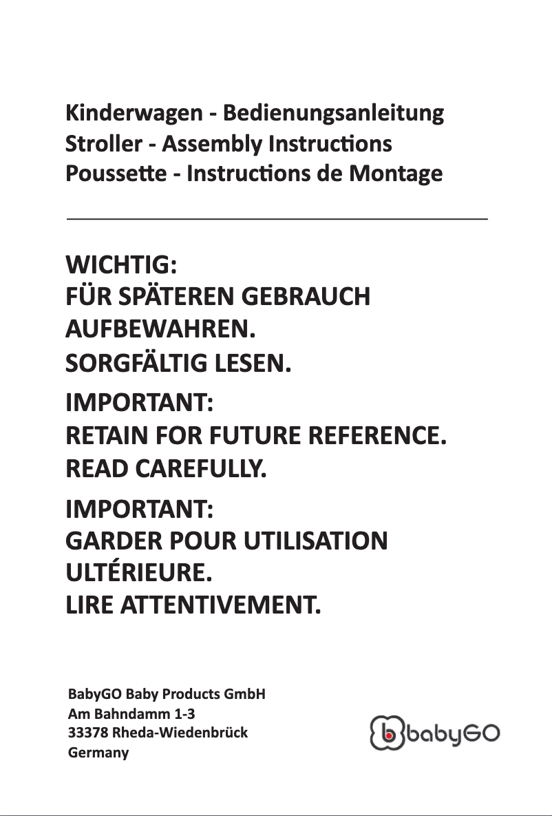 Página 1 del manual Manual de usuario BabyGO Halime