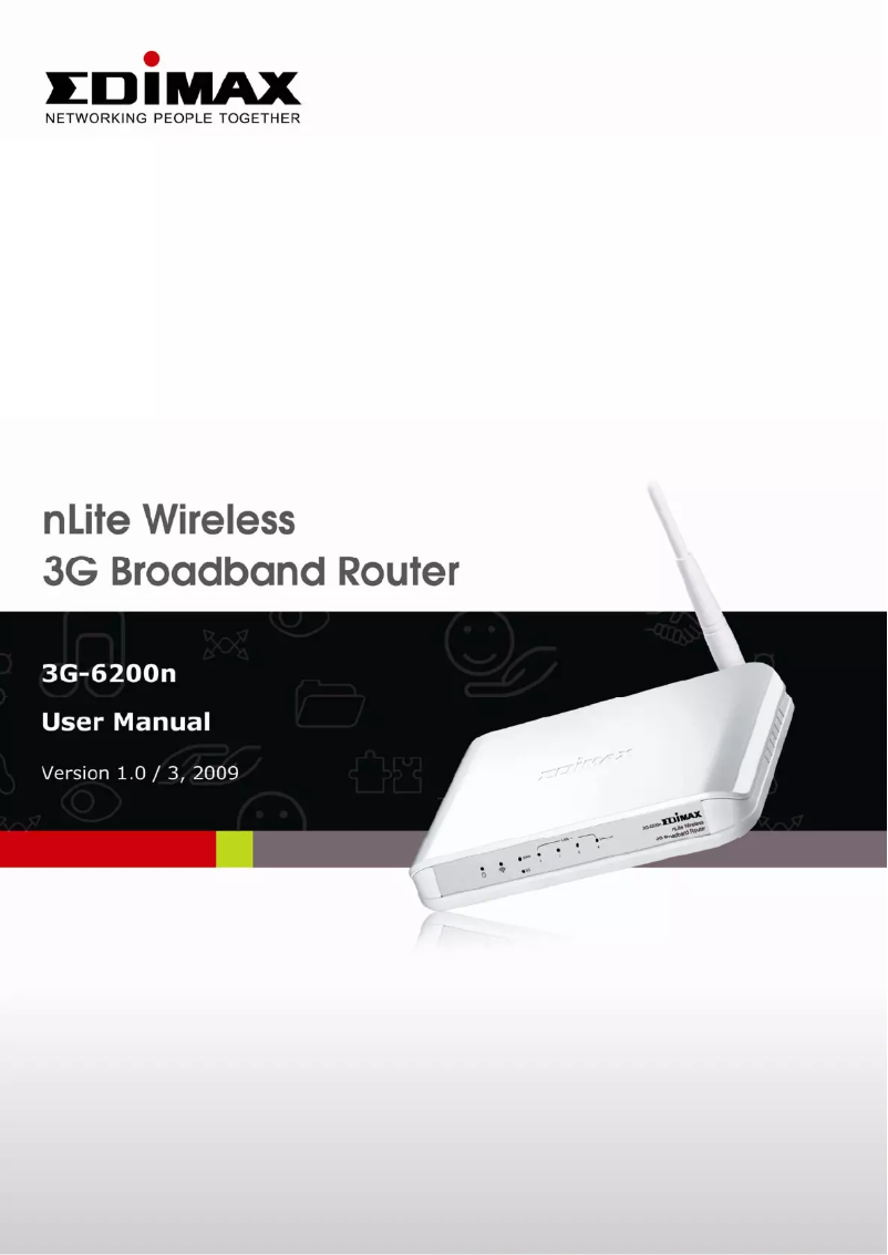 Imagen de la primera página del manual del dispositivo 3G-6200n