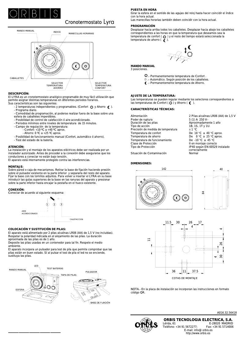 Página 1 del manual Manual de usuario Orbis LYRA