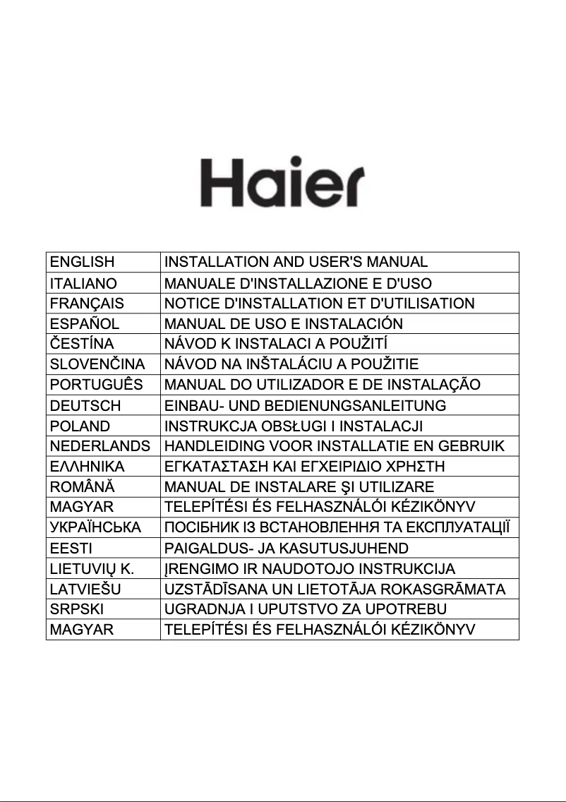 Imagen de la primera página del manual del dispositivo HATS6CBS4BWIFI