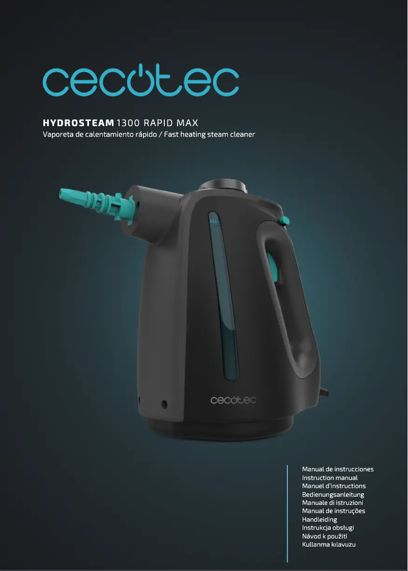 Imagen de la primera página del manual del dispositivo Hydrosteam 1300 Rapid Max