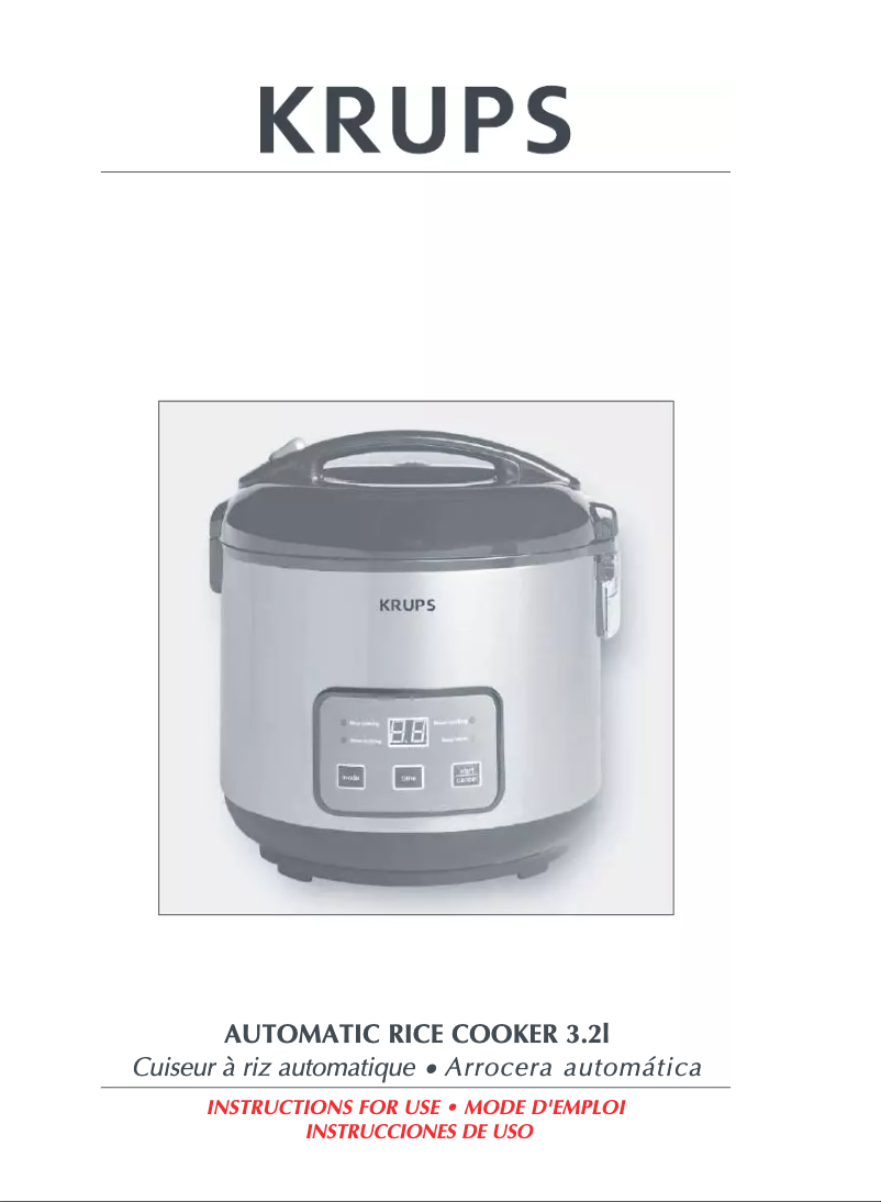 Página 1 del manual Manual de usuario Krups FDH212