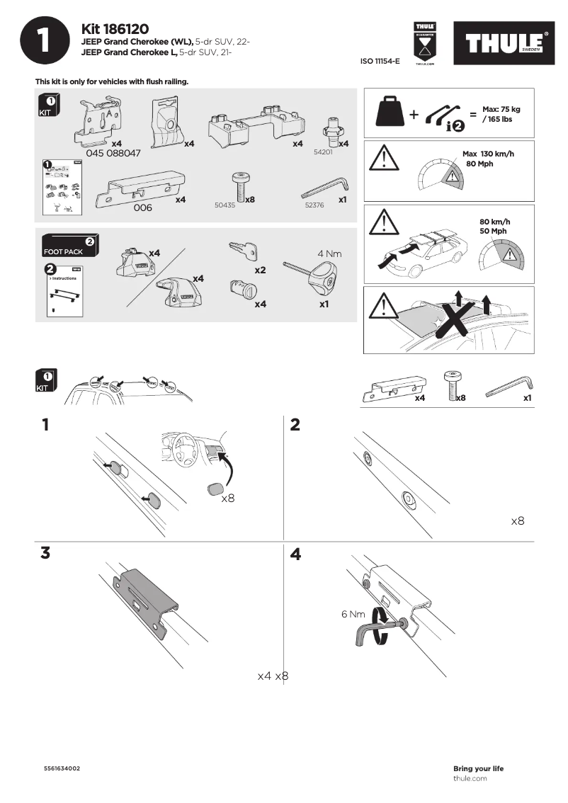Imagen de la primera página del manual del dispositivo Kit 186120
