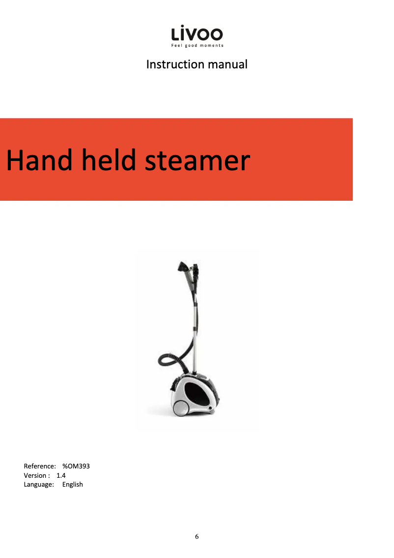 Imagen de la primera página del manual del dispositivo DOM393