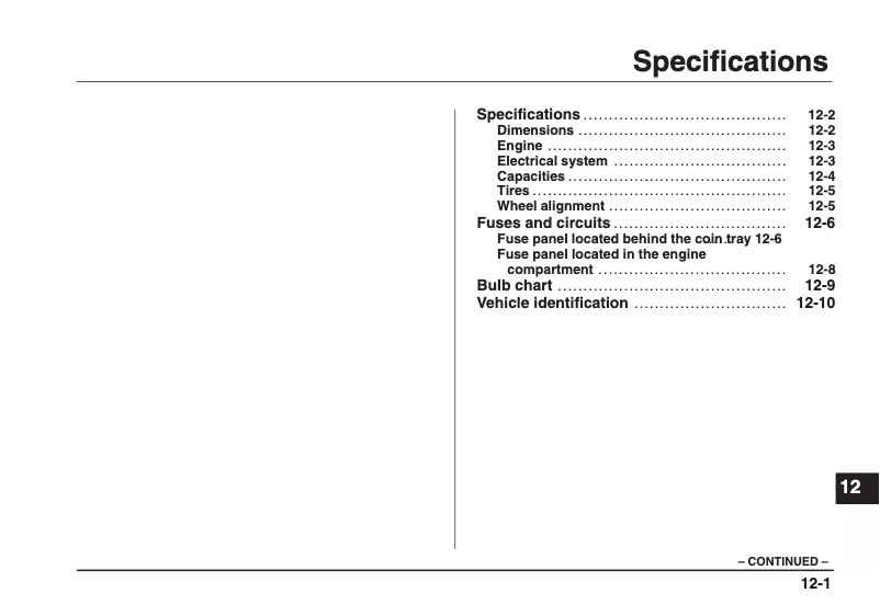 Imagen de la primera página del manual del dispositivo Impreza (2002)