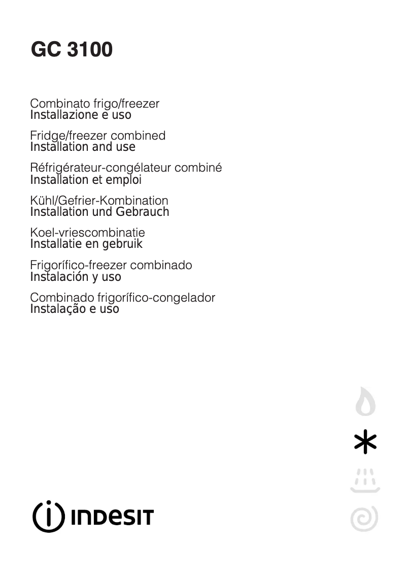 Página 1 del manual Manual de usuario Indesit IN C 3100 G
