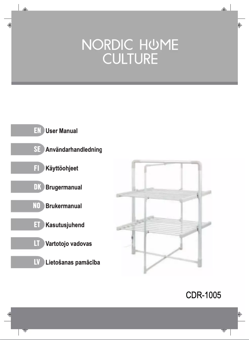 Imagen de la primera página del manual del dispositivo CDR-1005