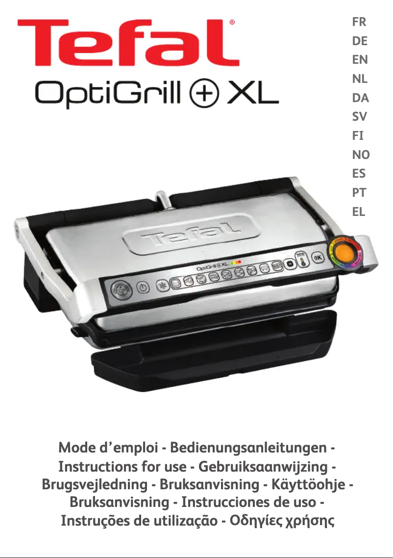 Imagen de la primera página del manual del dispositivo OptiGrill+ XL GC7228