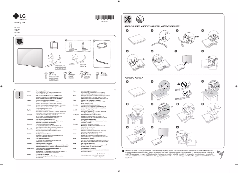 Imagen de la primera página del manual del dispositivo 70UK6950PLA